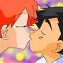 Misty and Ash Kissing Pokemon Pictures