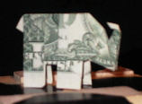 ganesh dollar bill origami